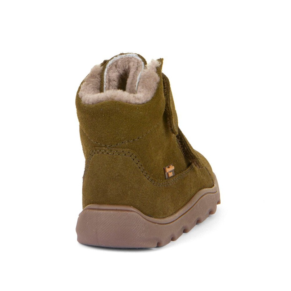 Chlapecké zimní barefoot boty ZERU TEX FURRY Olive, Froddo, G2110149-4, zelená - 30 - main (3)