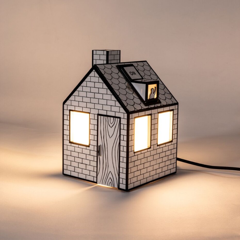 Stolní lampa ON-OFF 25 cm, bílá, papír, Seletti - main (1)