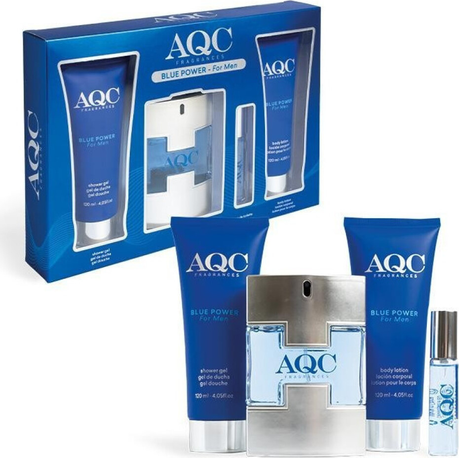 AQC Fragrances - BLUE POWER MEN SET Dárková sada - main (0)