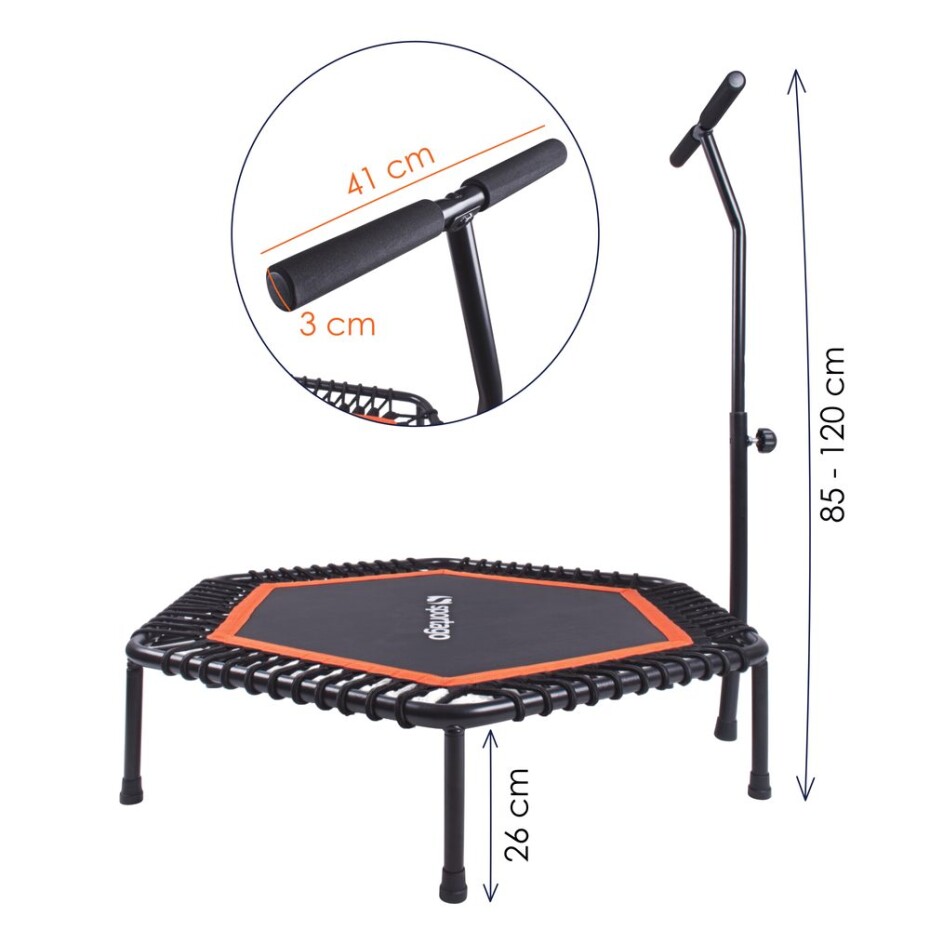 Sportago Whee jumping trampolína 117 cm, oranžová - main (5)