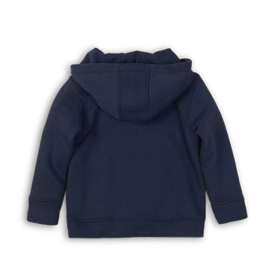 Mikina chlapecká s kapucí, Minoti, TB FLEECE HOODY 1, tmavě modrá - 86/92 | 18-24m - main (1)