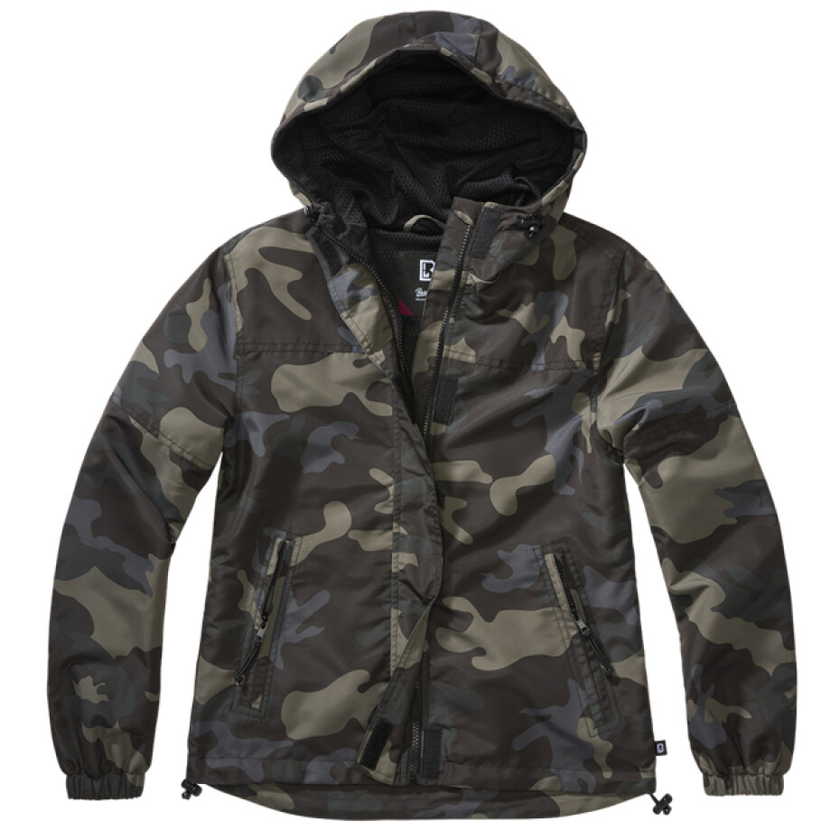 Brandit Bunda Windbreaker Ladies Summer Frontzip darkcamo S - main (0)