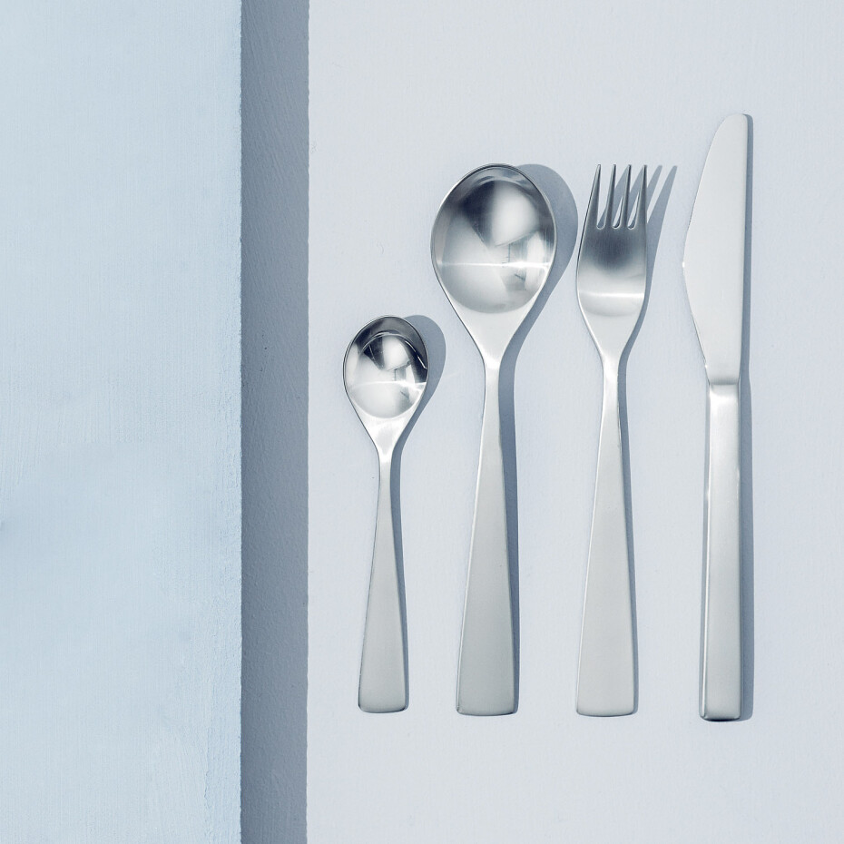 Čajová lžička MAYA 14 cm, sada 6 ks, stříbrná, nerezová ocel, Stelton - main (2)
