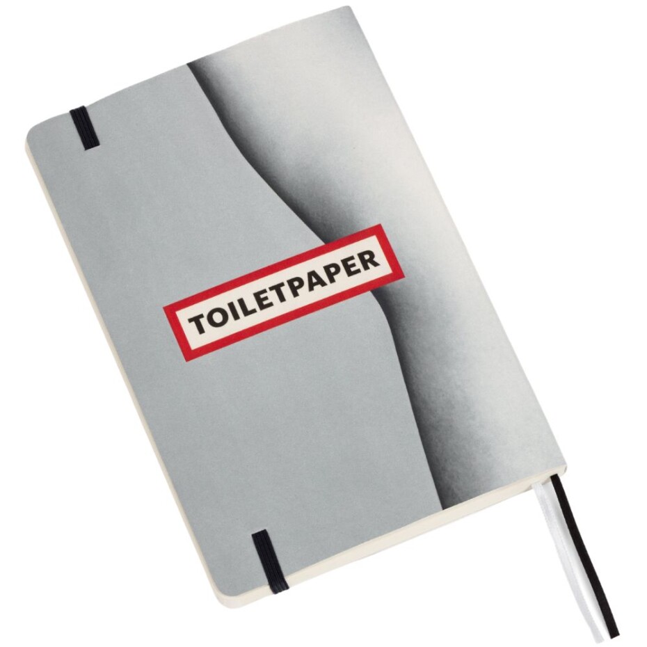 Zápisník TOILETPAPER TWO OF SPADES 21 x 14 cm, šedá, Seletti - main (1)