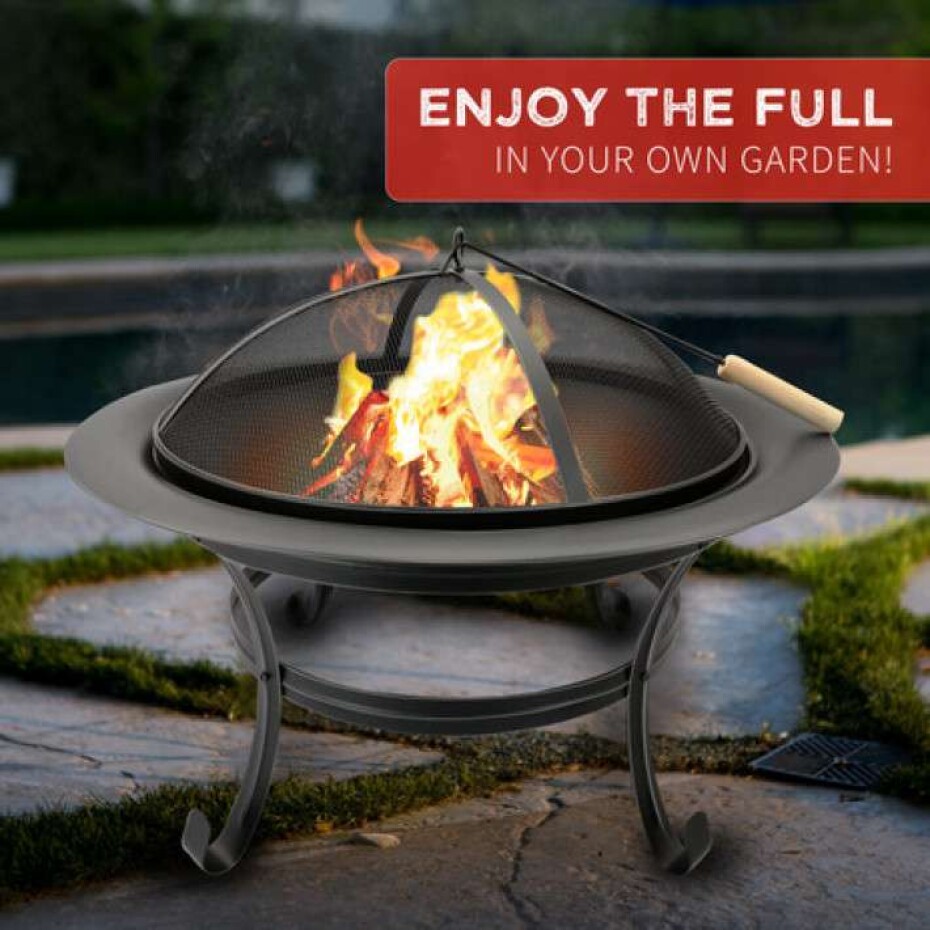 BBQ COLLECTION Zahradní ohniště ocelové s poklopem 75,5x58,5cm  ED-286638 - main (6)