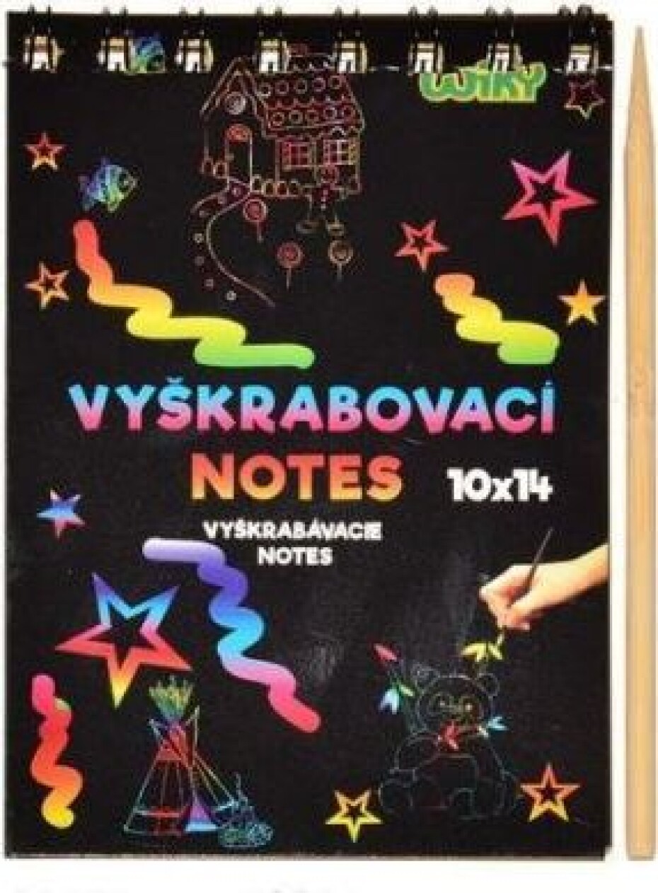 Vyškrabovací notes 14x10cm /12 listů - main (0)