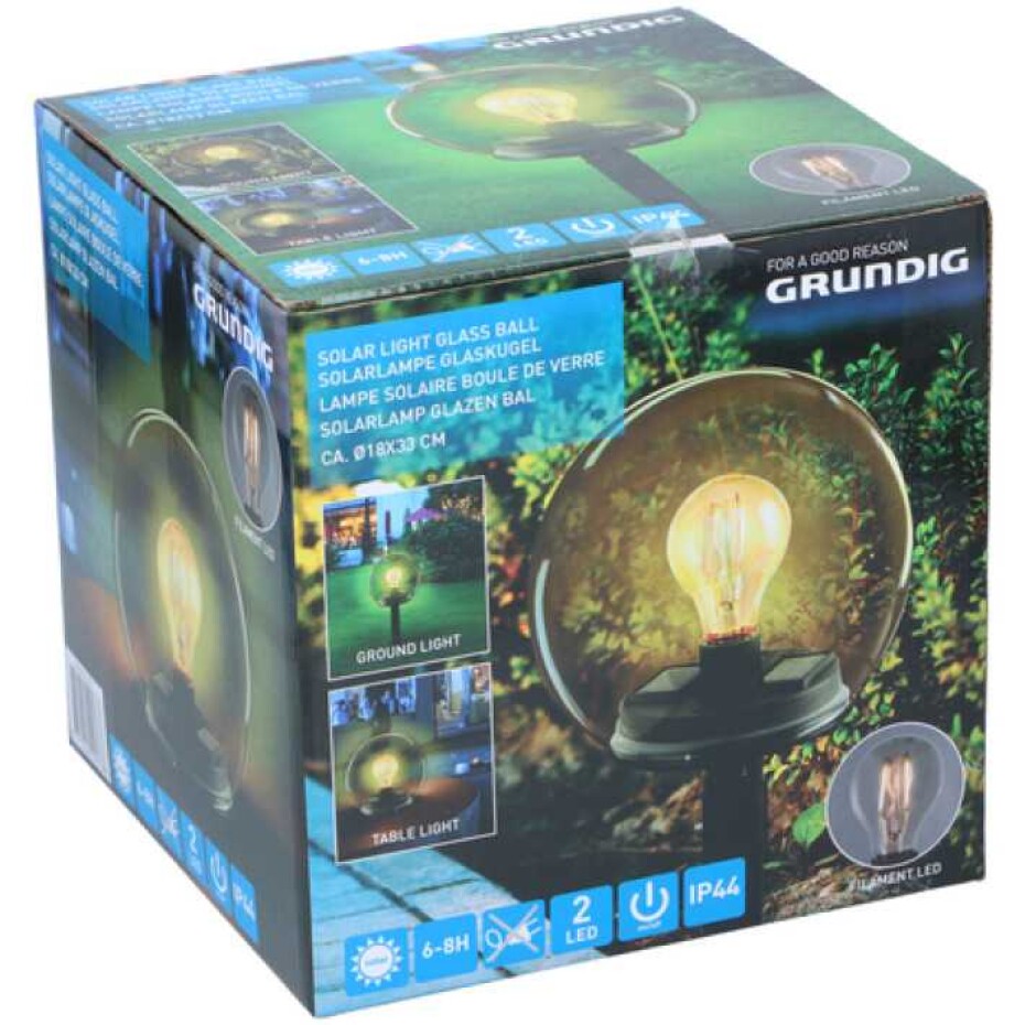 GRUNDIG Solární LED lampa zahradní 18 x 33 cm ED-219176 - main (1)