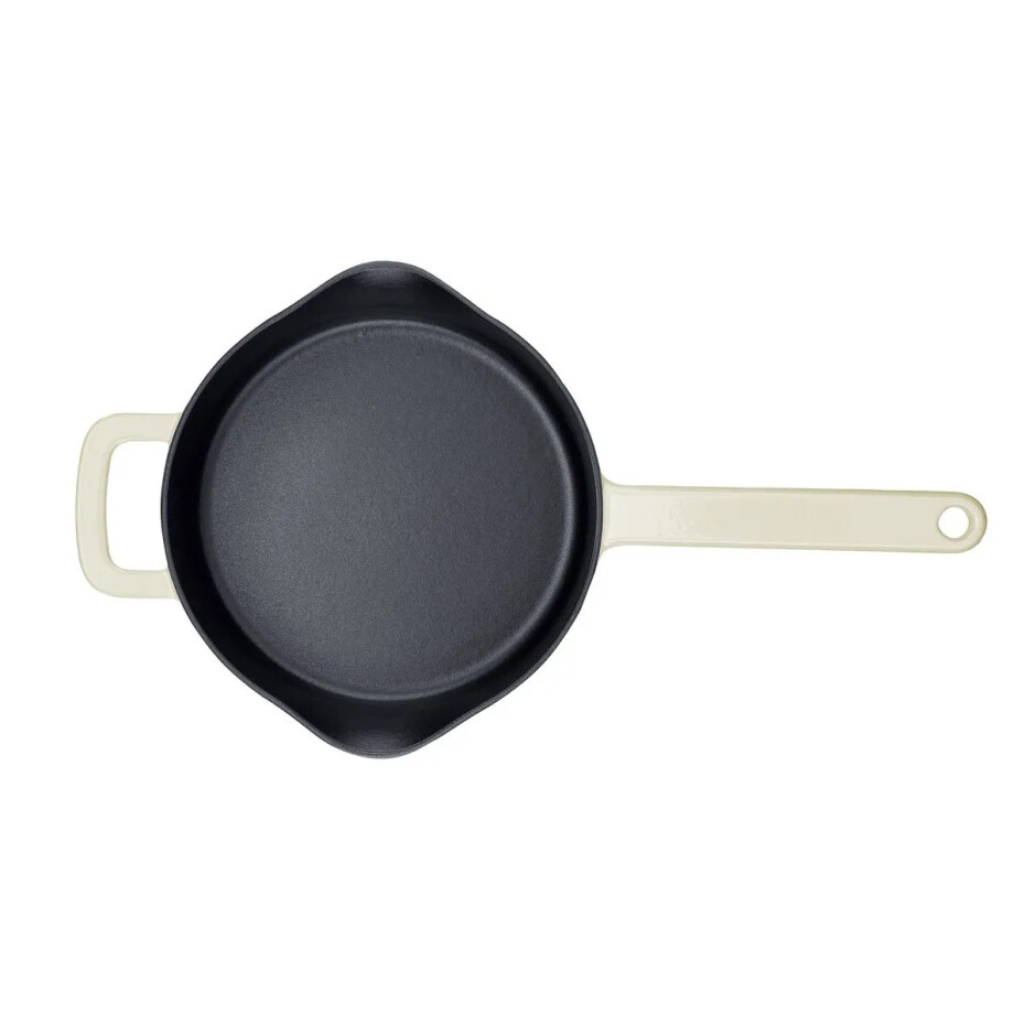 Univerzální pánev MOMENTS 24 cm, slonovinově bílá, litina, Fissler - main (4)