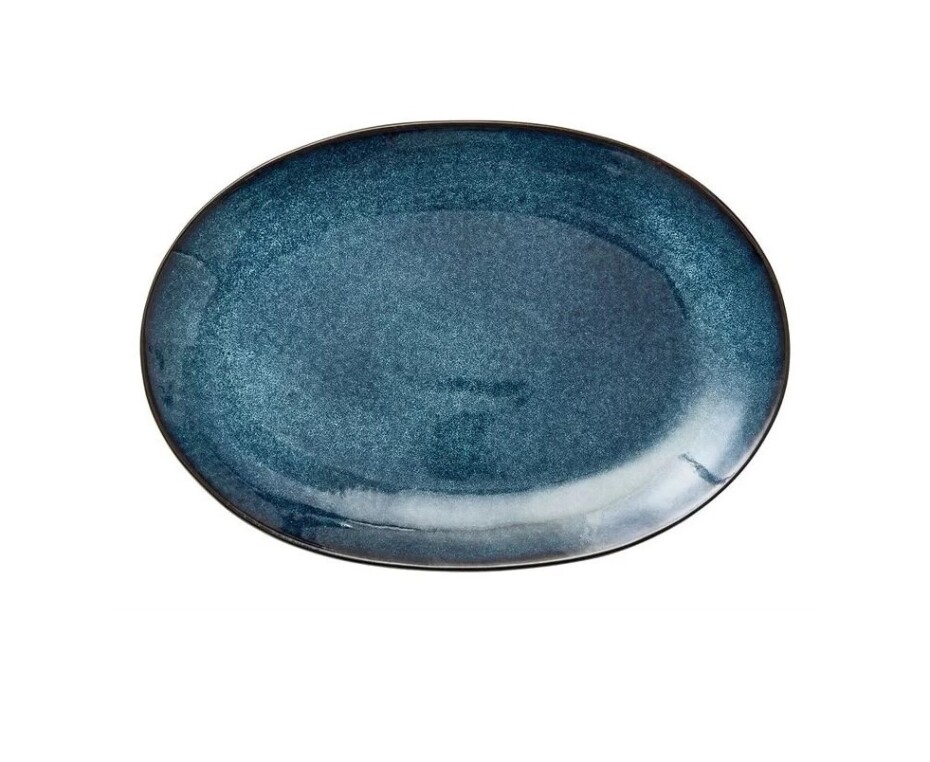 Servírovací mísa 36x25 cm, ovál, černá / tmavě modrá, Bitz - main (0)