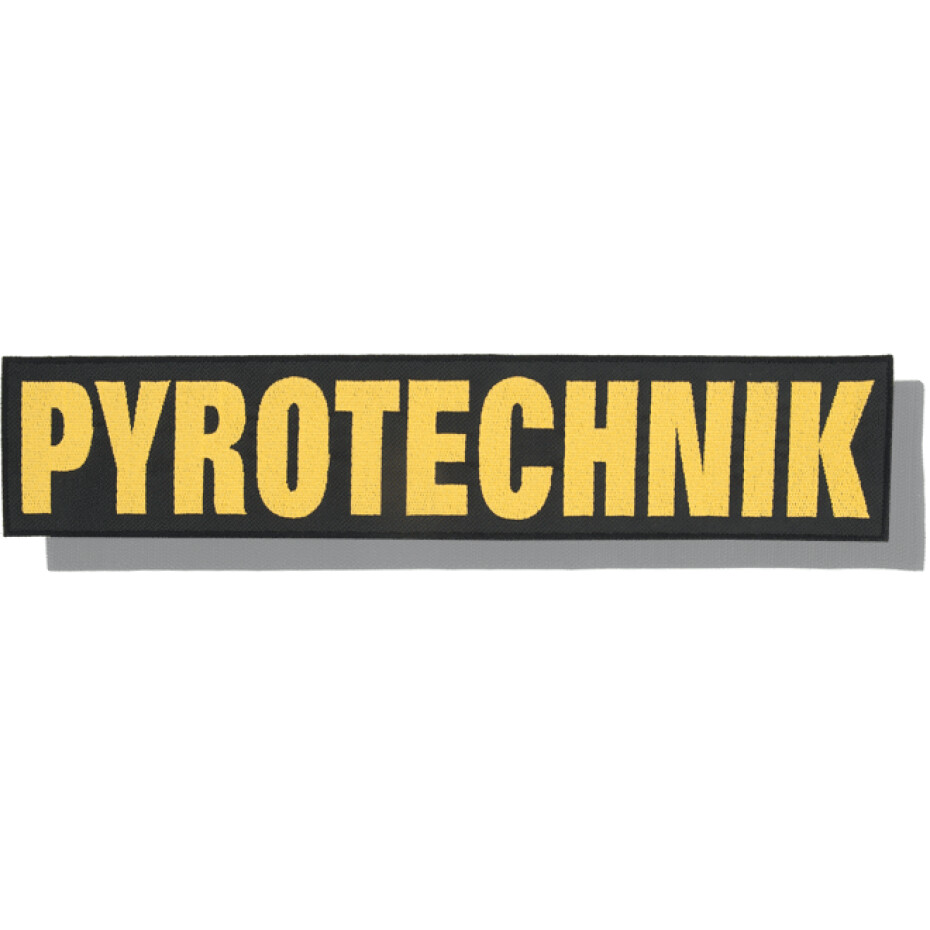 Nášivka: PYROTECHNIK [340x70] [ssz] černá | žlutá - main (0)