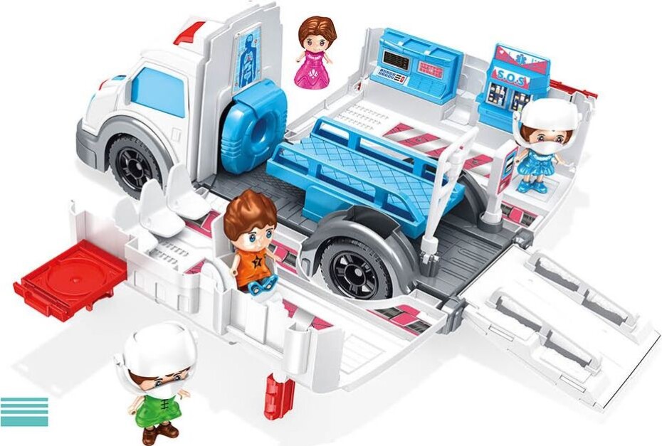 Auto sanitka rozkládací s 2 figurkami 30 cm - main (0)