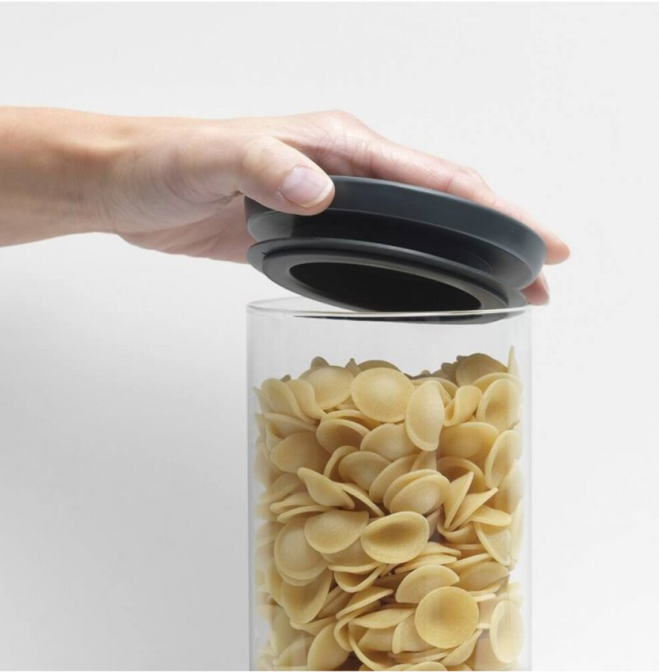 Dóza na potraviny 600 ml, stohovatelná, sklo, Brabantia - main (3)