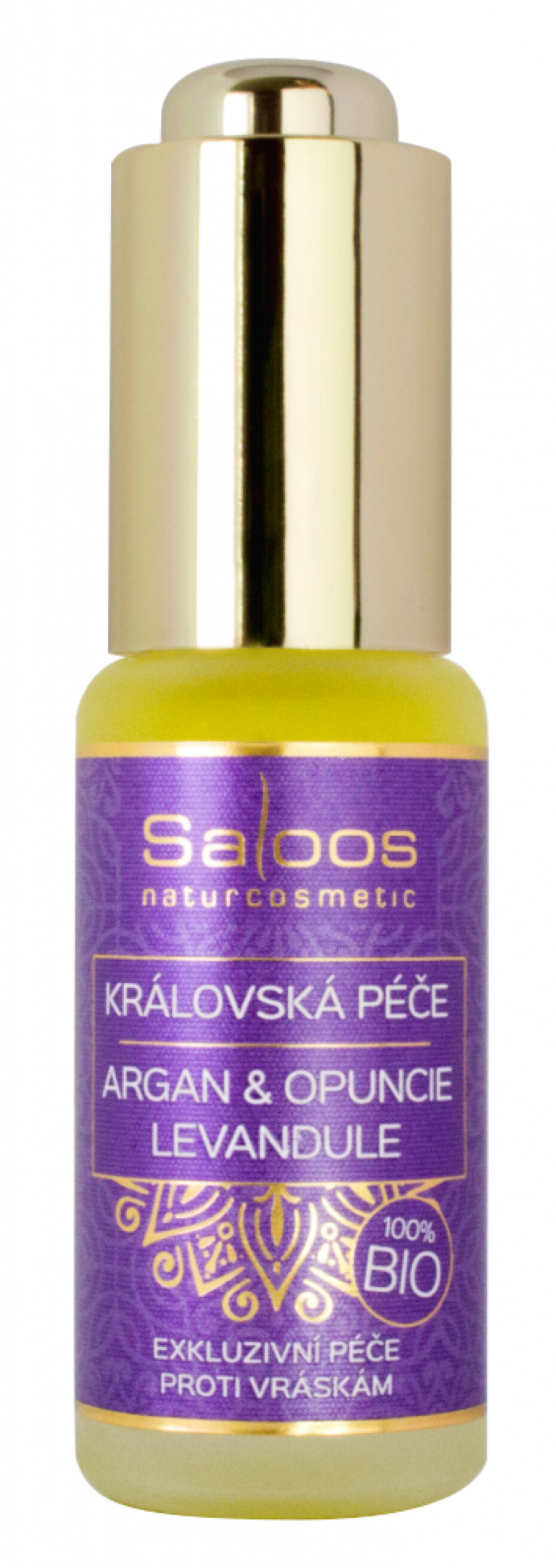 Saloos Královská péče Argan & Opuncie – Levandule 100% bio 20 ml - main (0)