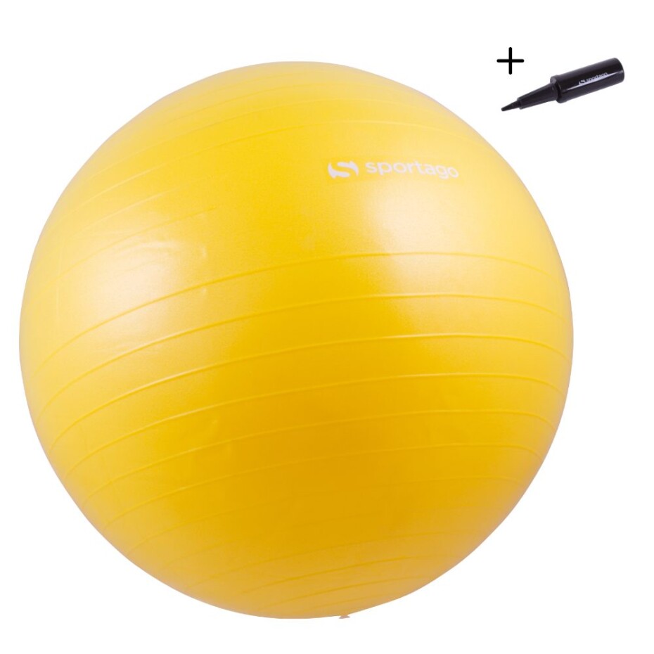 Gymnastický míč Sportago Anti-Burst 75 cm, včetně pumpičky - žlutá - main (0)