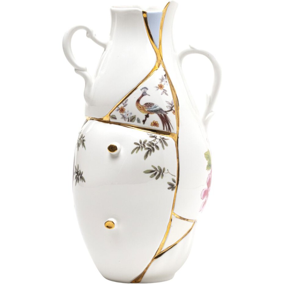Váza KINTSUGI 32 cm, bílá, Seletti - main (2)