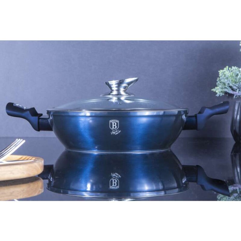 BERLINGERHAUS Pekáč s mramorovým povrchem a poklicí 24 Aquamarine Metallic Line BH-6165 - main (1)