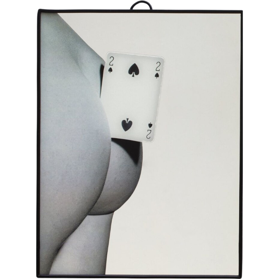 Kosmetické zrcadlo TOILETPAPER TWO OF SPADES 17,5 x 23 cm, stolní, Seletti - main (2)