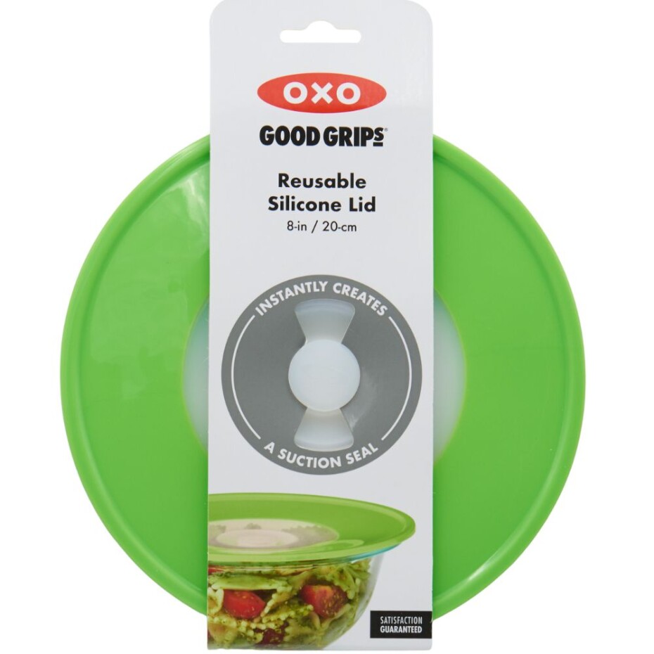 Těsnící víko GOOD GRIPS 20 cm, zelená, silikon, OXO - main (6)