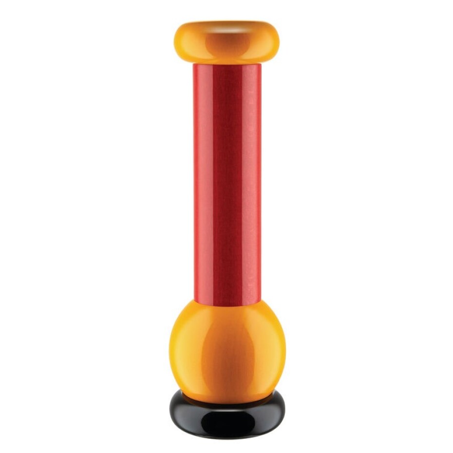Mlýnek na sůl nebo pepř MP0210, červená / žlutá / černá, Alessi - main (0)