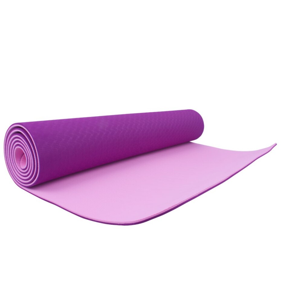 Podložka na cvičení Sportago TPE Yoga dvouvrstvá 173x61x0,6 cm Fialová - main (4)