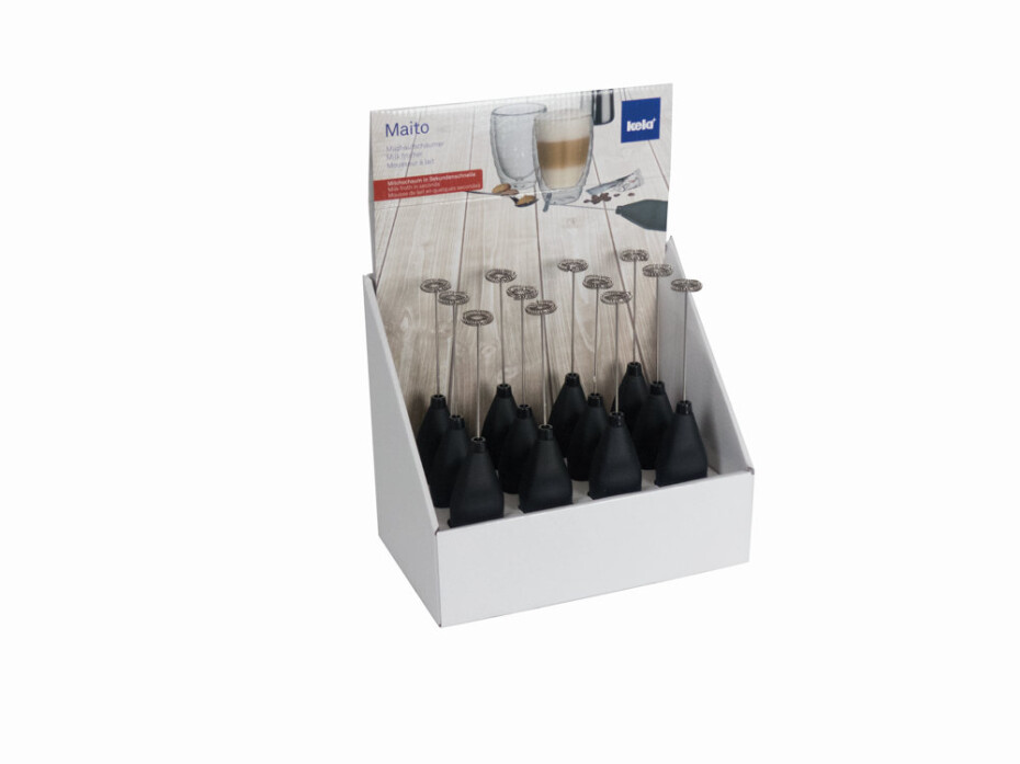 Šlehač mléka MAITO ušlechtilá ocel / ABS plastic, 12ks O3,5cm x v20cm - main (0)
