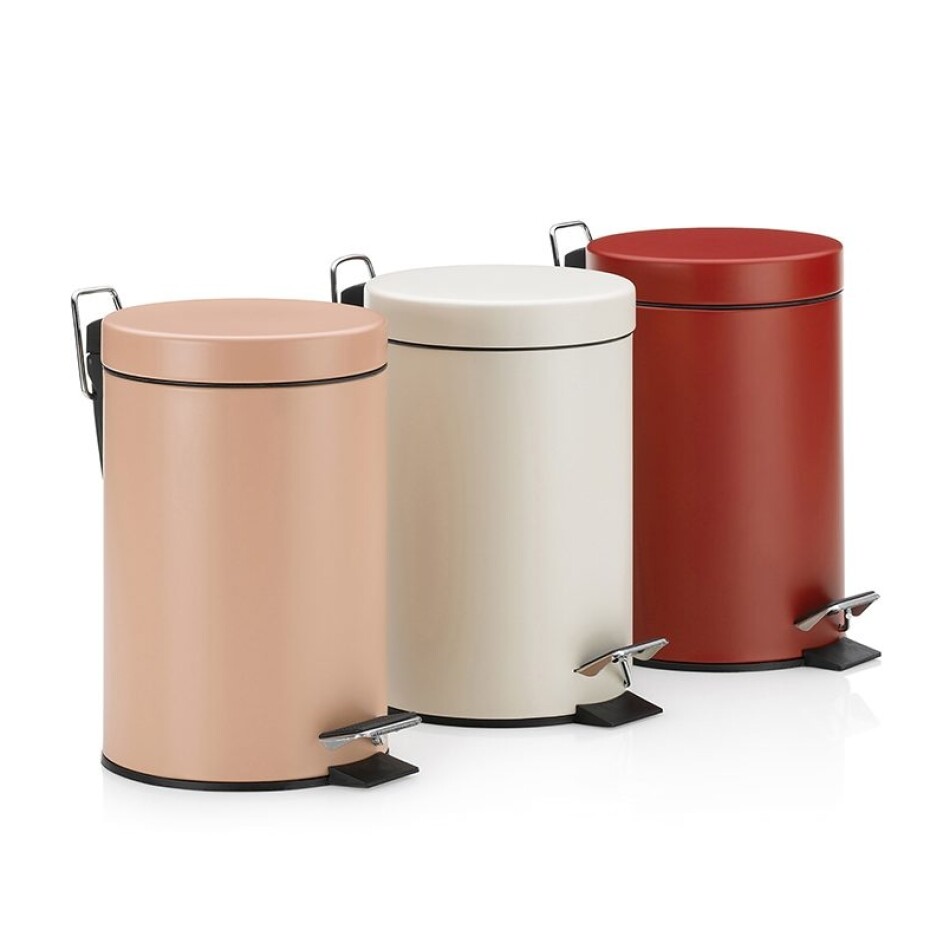 KELA Kosmetický koš MONACO kov červená 3l KL-24289 - main (3)