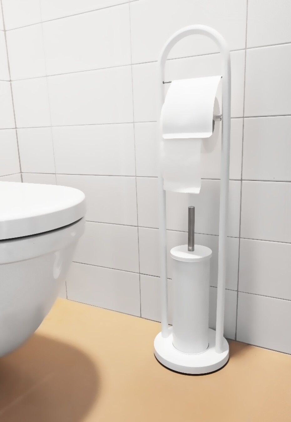 ALPINA Držák na toaletní papír a WC kartáč nerez 80 cm ED-203274 - main (1)