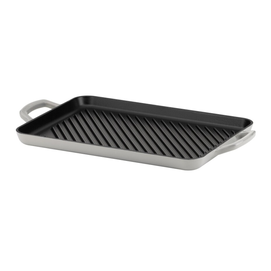 KELA Grilovací deska litinová CALIDO 35x25cm šedá KL-12612 - main (0)