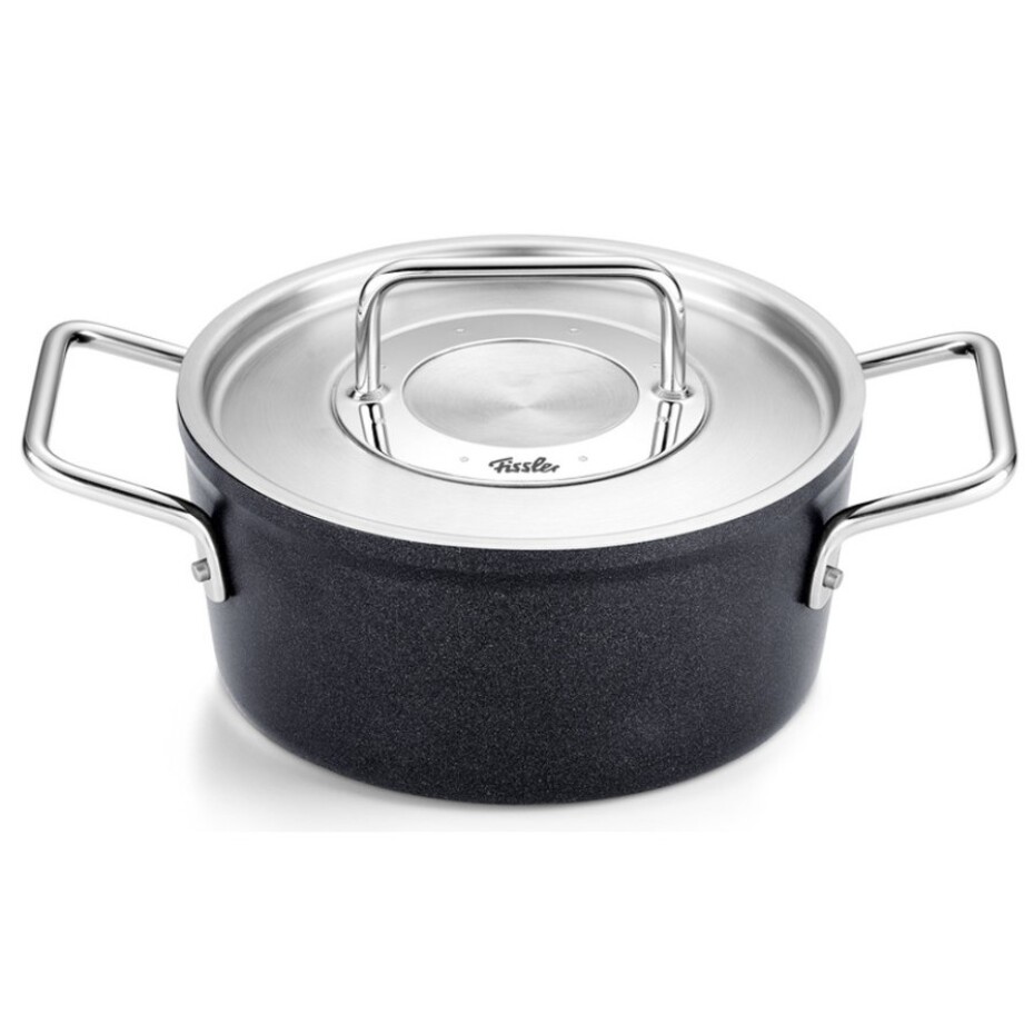Vysoký kastrol ADAMANT 18 cm, černá, hliník, Fissler - main (0)