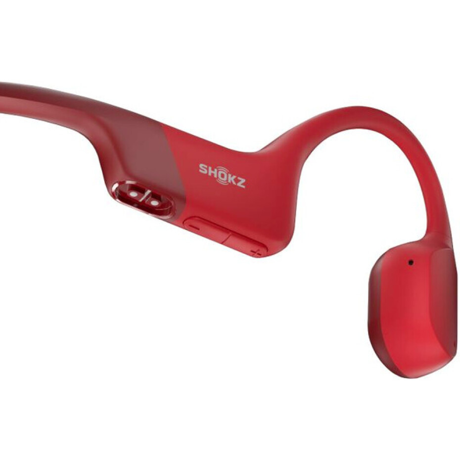 Shokz OpenRun Bluetooth sluchátka před uši červená - main (3)