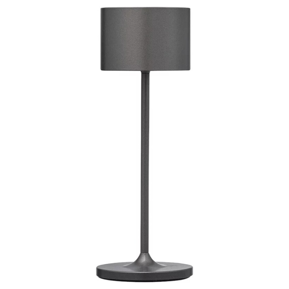 Přenosná stolní lampa FAROL MINI 19,5 cm, LED, gunmetal, hliník, Blomus - main (8)