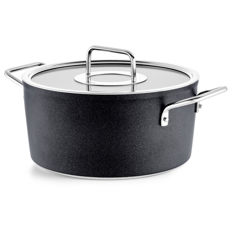 Vysoký kastrol ADAMANT 24 cm, černá, hliník, Fissler - main (3)