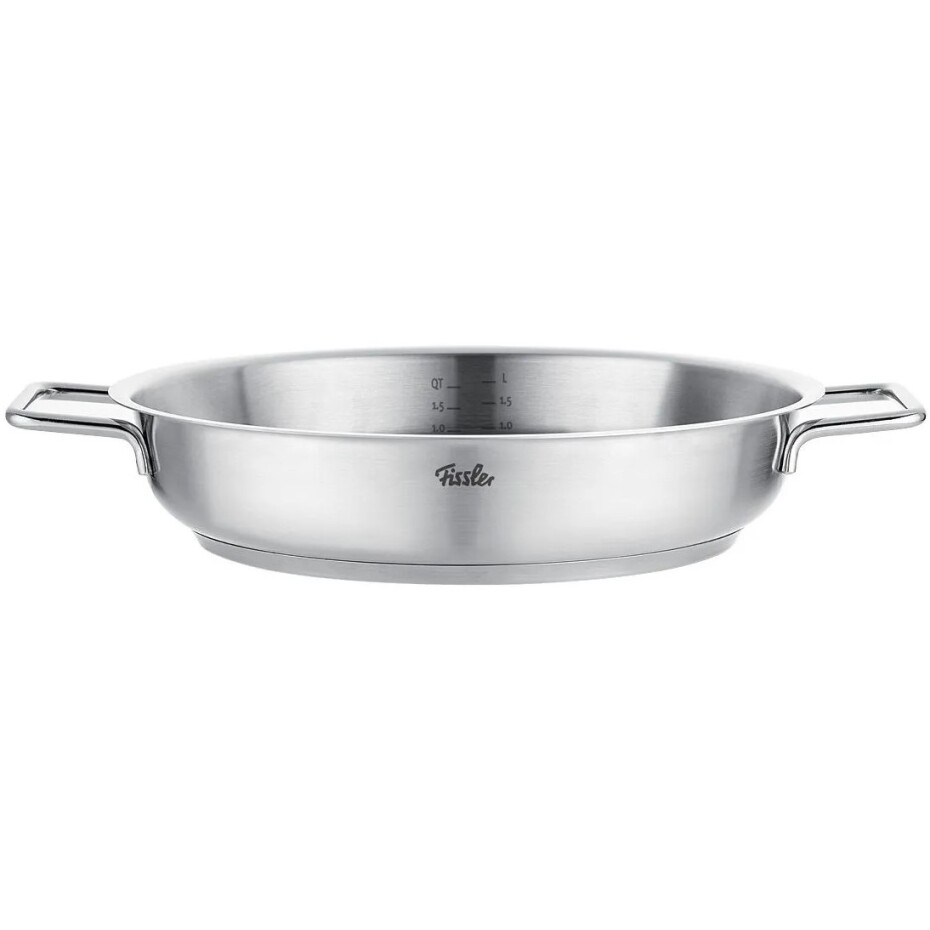 Servírovací pánev PURE 24 cm, stříbrná, nerezová ocel, Fissler - main (0)