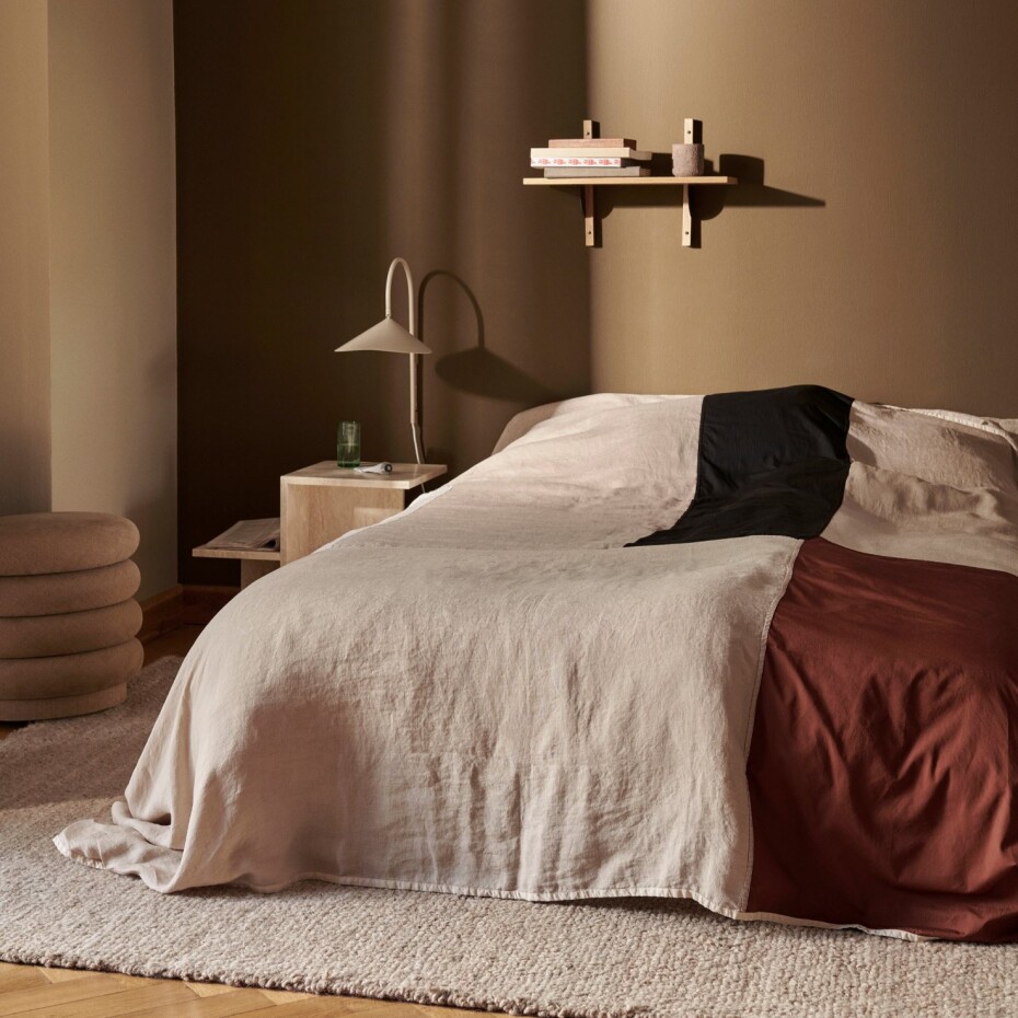 Nástěnná lampa ARUM 26 cm, kašmírová, hliník, ferm LIVING - main (2)