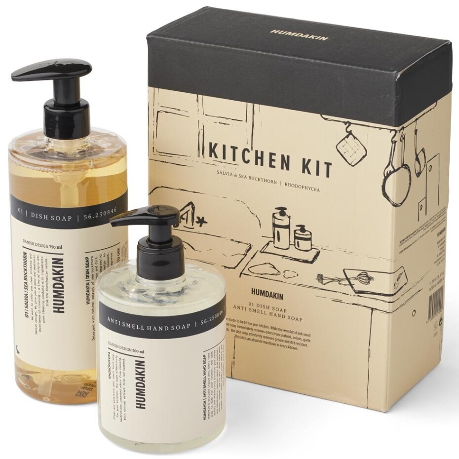 Tekuté mýdlo na mytí nádobí SALVIA & SEA BUCKTHORN 750 ml, s mýdlem na ruce, Humdakin - main (0)