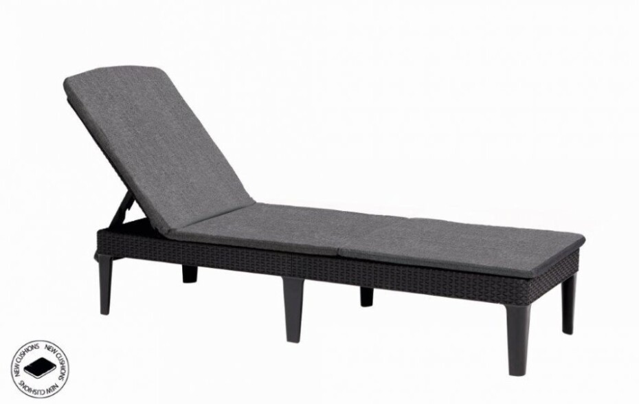 Keter Lehátko Keter Jaipur grafitové s polstrem KT-610304 - main (0)