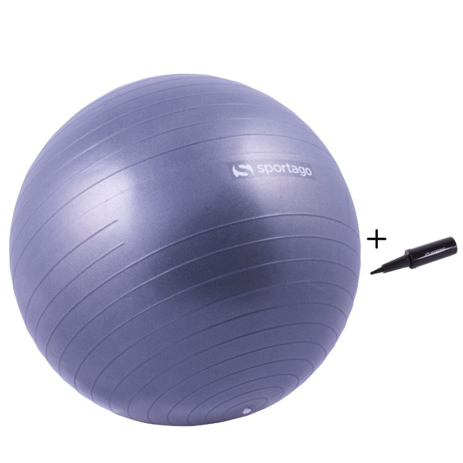 Gymnastický míč Sportago Anti-Burst 65 cm, včetně pumpičky - grafit - main (0)