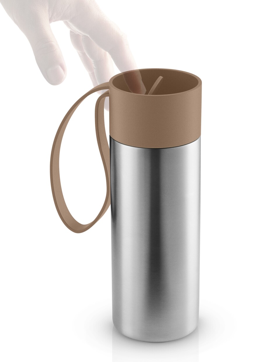 EVA SOLO Nerezový termohnek, to go 0,35 l, mocca řemínek - main (1)