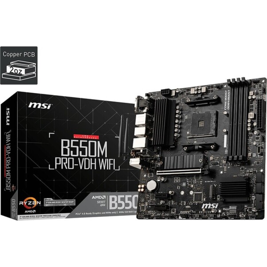 MSI B550M PRO-VDH WIFI - AMD B550 - main (4)