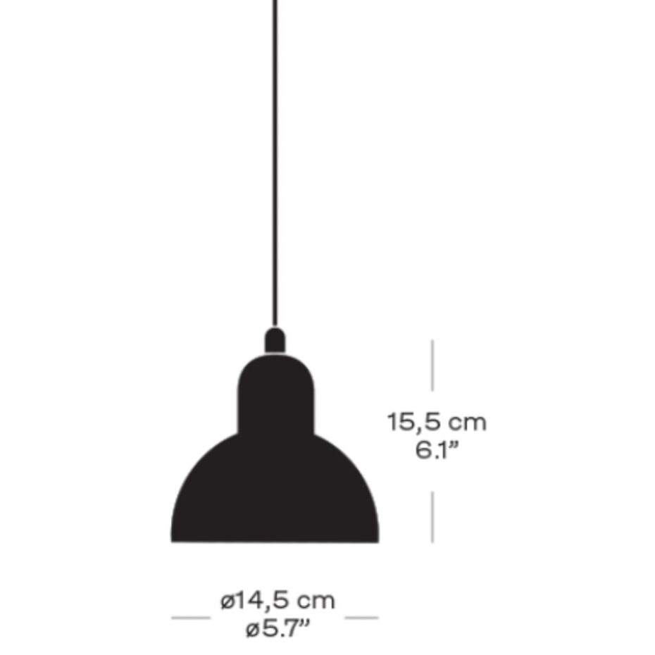 Závěsná lampa KAISER IDELL 15 cm, černá, Fritz Hansen - main (10)