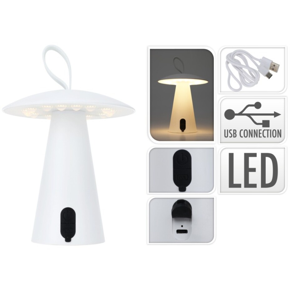 EXCELLENT Stolní lampa dobíjecí bílá KO-AF5000820 - main (2)