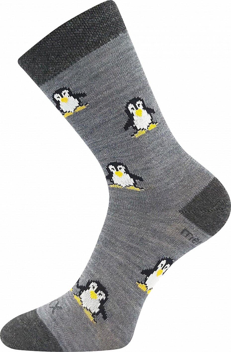 Dětské ponožky VoXX - Penguinik tučňáci, šedá Barva: Šedá, Velikost: 35-38 - main (0)
