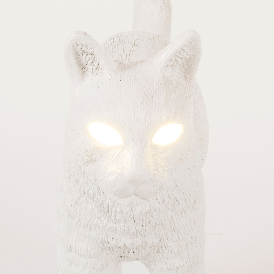 Stolní lampa JOBBY THE CAT 52 cm, LED, bílá, Seletti - main (4)