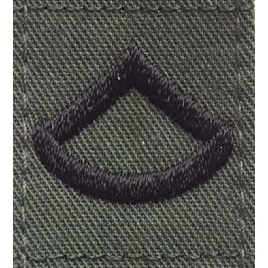 Nášivka: Hodnost US ARMY límcová Private First Class olivová | černá - main (0)