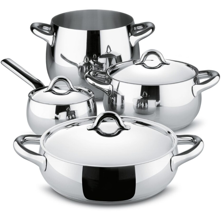 Poklice MAMI 16 cm, stříbrná, nerez, Alessi - main (2)