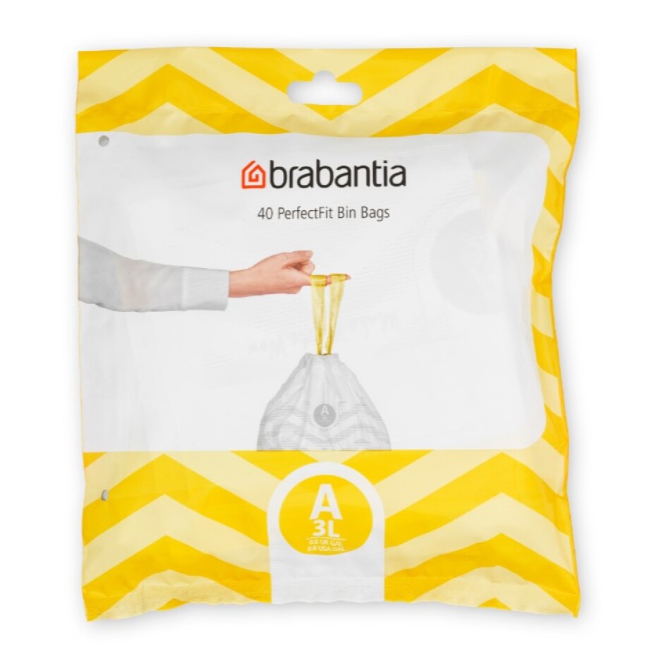 Sáčky do odpadkového koše A PERFECTFIT 3 l, sada 40 ks, Brabantia - main (0)