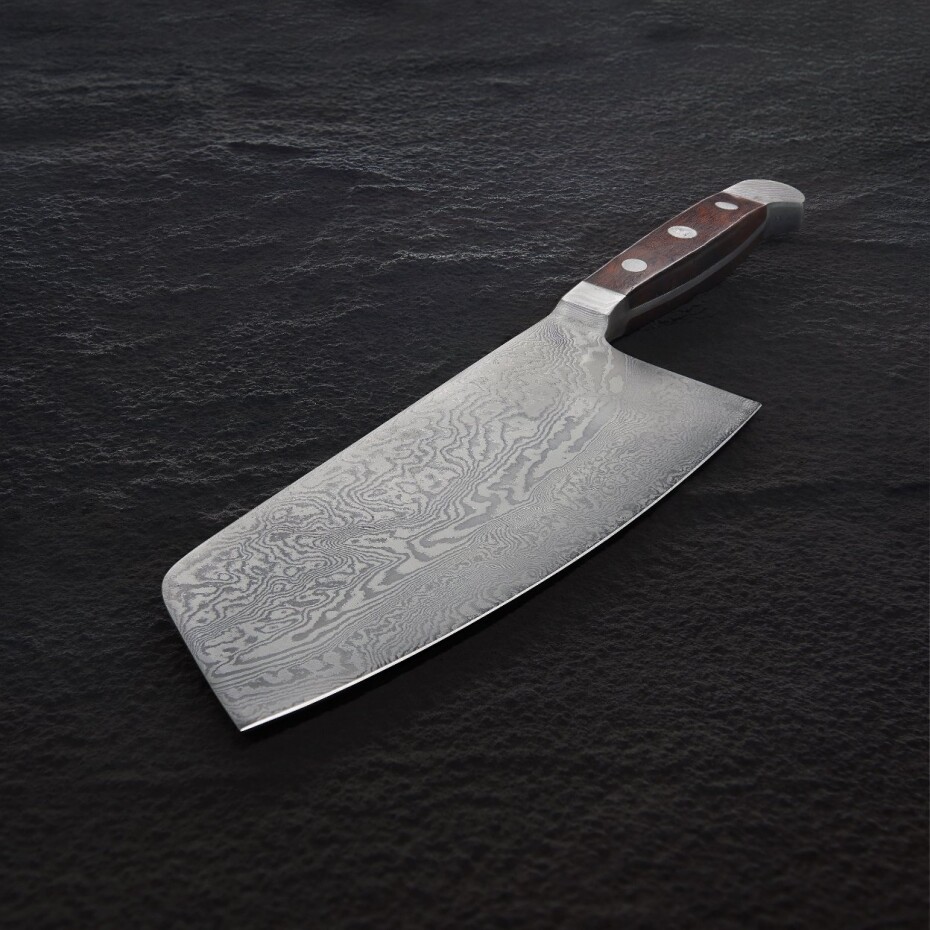 Japonský nůž CHAI DAO DAMASCUS 16 cm, hnědá, Güde Solingen - main (2)