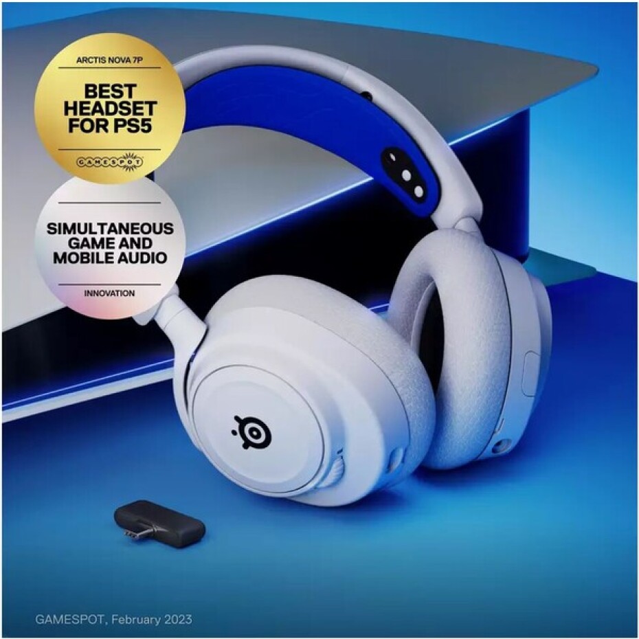SteelSeries Arctis Nova 7P herní sluchátka bílá - main (3)