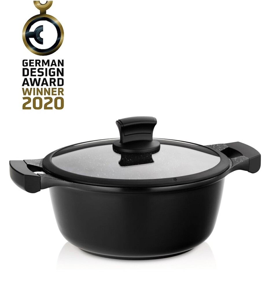 KELA Kastrol s nepřilnavým povrchem a poklicí STELLA NOVA 24 cm KL-12219 - main (0)