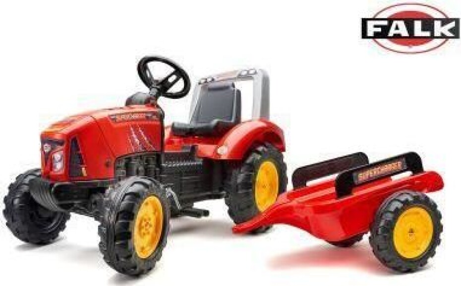 FALK Šlapací traktor 2046AB X Tractor s vlečkou a otevírací kapotou - main (0)